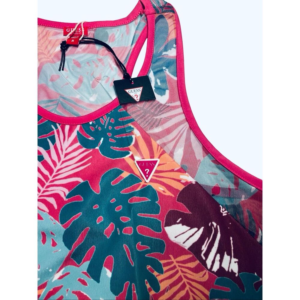 GUESS Tropical Athletic Top NWT - Picture 2 of 5